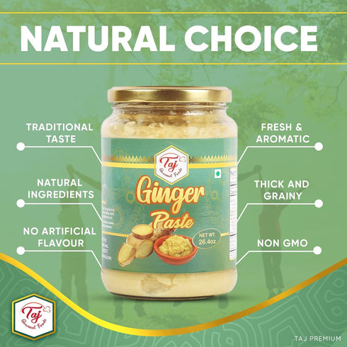 TAJ Gourmet Ginger Paste - Cooking Paste, 750g