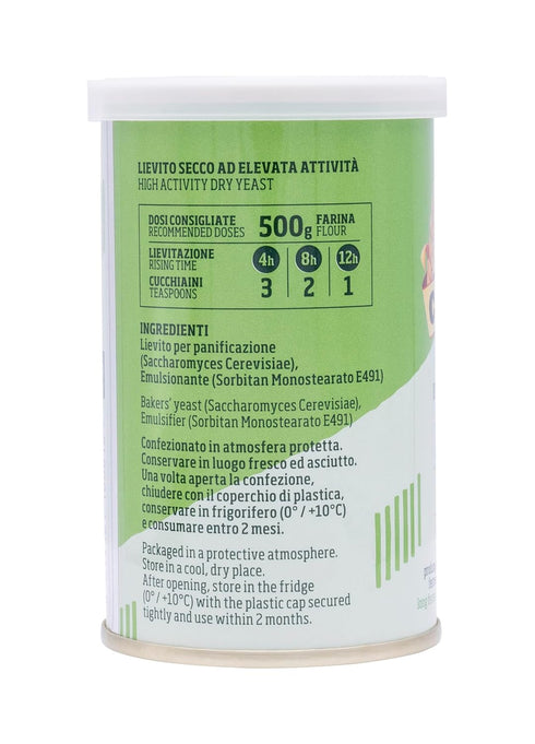 Antimo Caputo 3.5 00 Lievito Active Dry Yeast Ounce Can - Made in Italy - Perfect with Flour