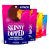 Pack, 3.2oz, 4 Pack (24 SkinnyDipped Peanut Butter Cups Variety Low Sugar, Gluten Free, Low Calorie, Cups Total)