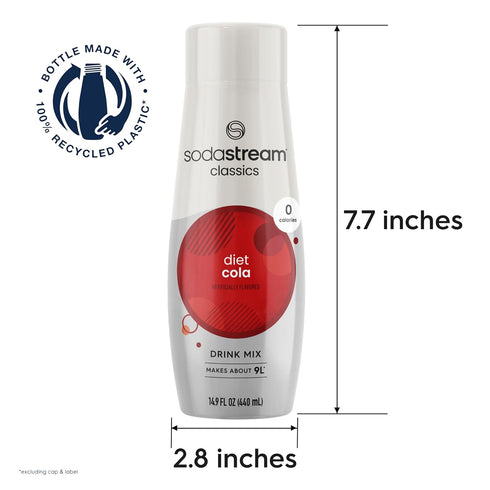 14.9 Oz, Pack 4 (Packaging SodaStream Diet Cola, Fl of May Vary)