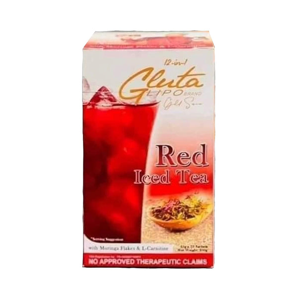 12-in-1 Glutalipo Glutalipo 12-in-1 Gold Series Drinks (Red Iced Tea)
