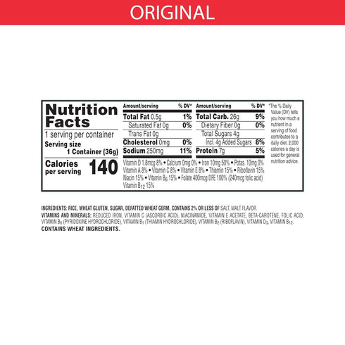 12 Count (Pack 2, 7.5 oz Kellogg's Special K, Breakfast Cereal in a Cup, Original, Bulk Size, of Trays)