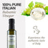 250ml Kouzini Ultra Premium White Jalapeno Lime Balsamic Vinegar - Sweet & Thick Italian Dressing for Salad, Organic