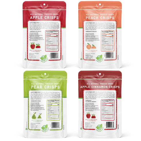 16(0.53 oz Natures Turn Freeze-Dried Fruit Crisps Healthy, Gluten-Free,Crispy & Delicious,Plant-Based Snack,Ideal