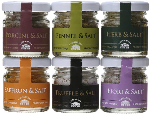 RITROVO SELECTIONS Casina Rossa Gourmet Sea Salt Gift Pack - 6 x 1.1 oz.