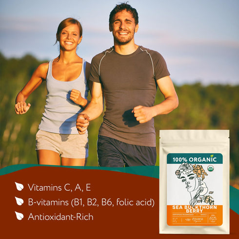 Immunity, 4 Organic Sea Buckthorn Berry Sea Buckthorn Tea, Dried Seaberry, Seabuckthorn Espino Amarillo Rich