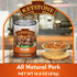 14.5 oz 5 Pack Keystone Meats All Natural Heat and Serve Canned Pork, Fully Cooked and Ready to Eat Shelf Stable