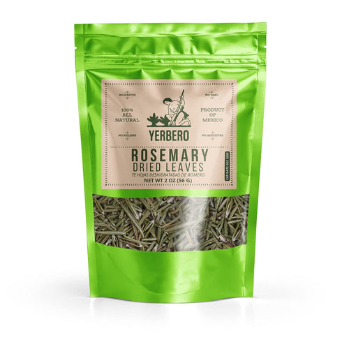 2oz (58gr) 30+ Nature100% Yerbero - Premium Loose Whole Rosemary Dried Leaves Tea | Hoja De Romero Te Herbal | Makes