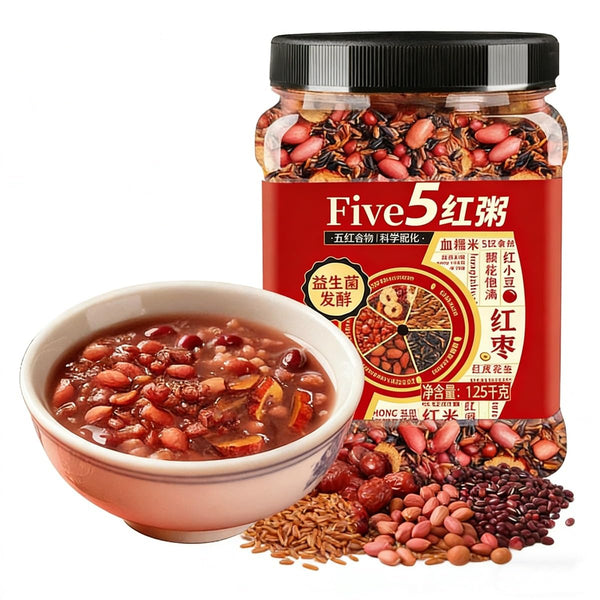 xapuo 1.25kg Canned Multigrain Breakfast Porridge, Easy Cook Whole Grain Cereal, Healthy Nutritious