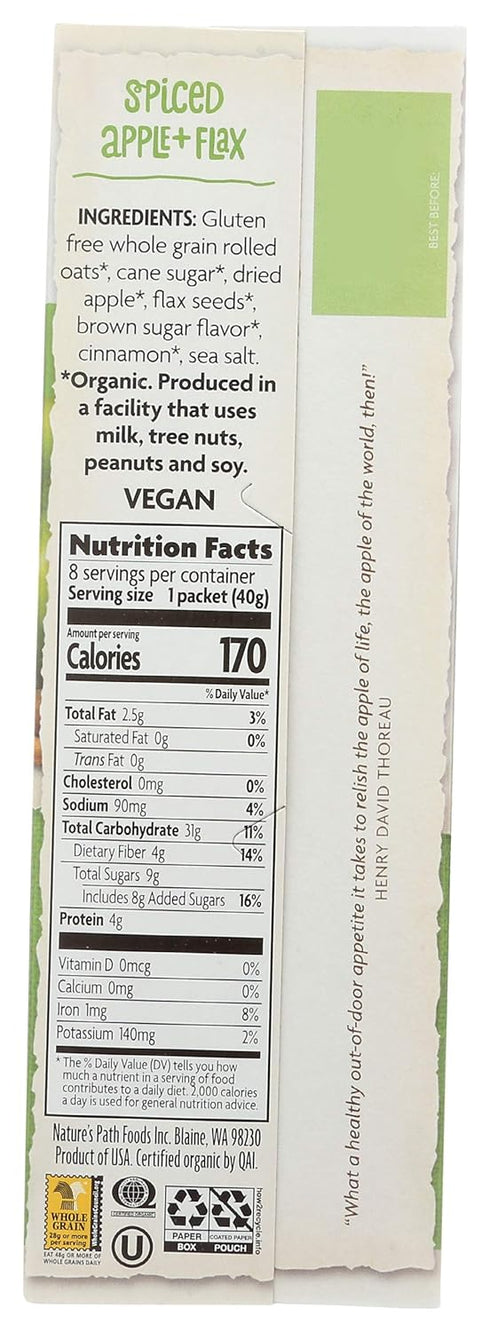 NATURES PATH CEREAL HOT GF SPC APP FLX