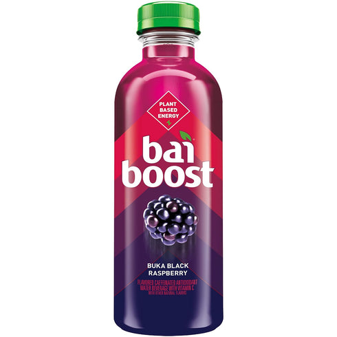 18 oz (Pack 12) Bai Boost Buka Black Raspberry, Antioxidant Infused Beverage, fl bottle