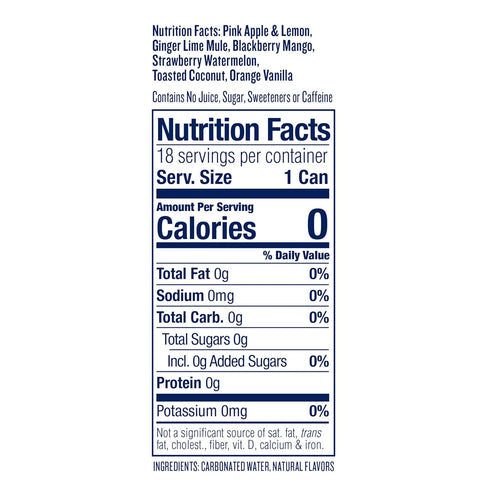 Pack, 12 oz 18 pack Polar Seltzer Water Sampler Variety fl cans