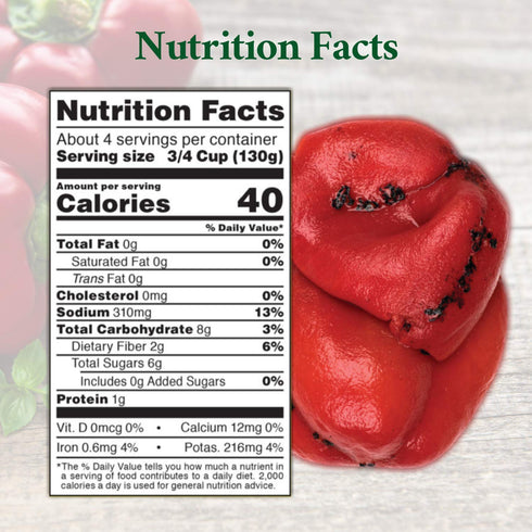 28 Pack 4 Roland Foods Whole Fire Roasted Red Peppers, Specialty Imported Food, Ounce Can