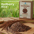 (2 LB) Organic Redberry Jasmine Rice | Redish Purple Sticky Thai Red Rice | Gluten Free and Preservative Free | Small
