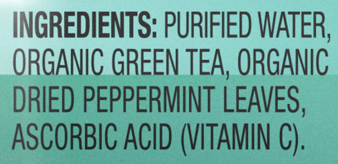 16.9 Oz (Pack 12) Teas' Tea Unsweetened Mint Green Tea Fl of Organic, Sugar Free, Zero calorie