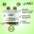 Aki Fine Vanilla Powder Extract from Beans (5.29oz/150g), Water Extracted Powder for Baking, Cooking, Smoothies,