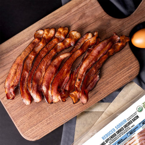 North Country Smokehouse 8 , Organic Reduced Sodium Applewood Smoked Uncured Bacon, Ounce