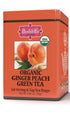 Brew La La Organic Green Tea - Natural Ginger Peach Flavor -