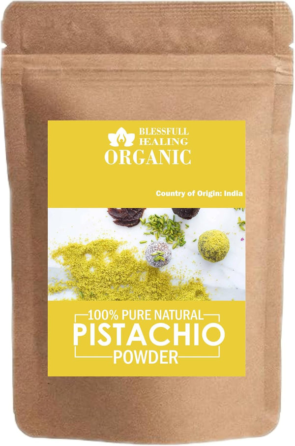 Blessfull Healing Organic 100% Pure Natural Pistachios Powder | 100 Gram / 3.52 oz
