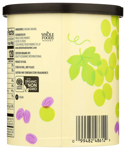 365 12 by Whole Foods Market, Organic Raisins, Ounce