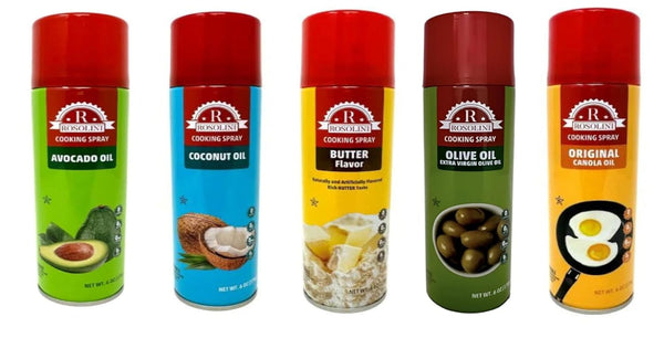 Generic Rosolini Cooking Spray Variety Pack, Avocado Oil, Coconut Oil, Butter Flavor, Olive