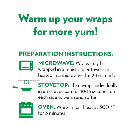 8 Count (Pack 6) Tumaro's Garden Veggie Carb Wise Wraps - Low Carb - Keto Friendly Sandwich & Burrito Tortillas