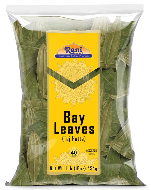 Rani Bay Leaf Whole Spice, Extra Large 16oz (1lb) Bulk - All Natural, Gluten Friendly, NON-GMO, Kosher, Vegan