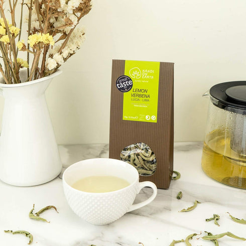 Hands on Earth Organic Lemon Verbena Tea - 2x10g (0.35 oz) - Loose Leaves for 48 Cups