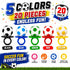 3D 20 Count Soccer Candy Rings Bulk Individually Wrapped Suckers Soccer Party Favors Team Gifts Sports Goodie Bags
