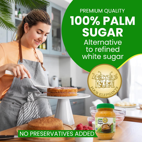 16 oz (1) Four Elephants Premium Palm Sugar Non-GMO