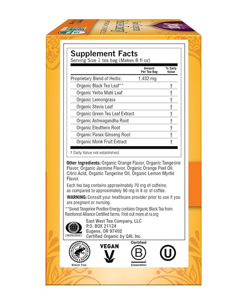 by Yogi 16 Packaging (Pack 1) Yogi Sweet Tangerine Positive Energy, Tea Bags, May Vary
