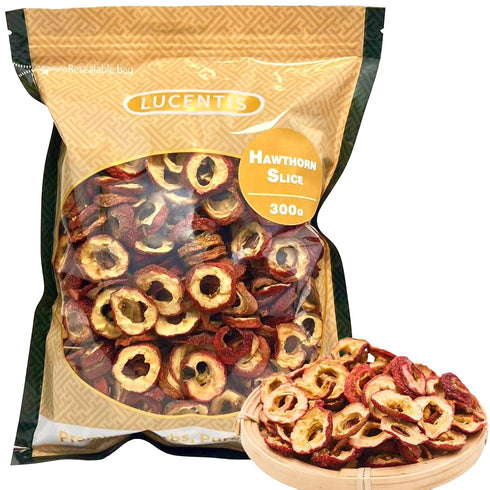 LUCENTIS Hawthorn Fruit Tea () Sun-Dried Berry Slices,10.58 oz (300g) Natural Herbal Tea