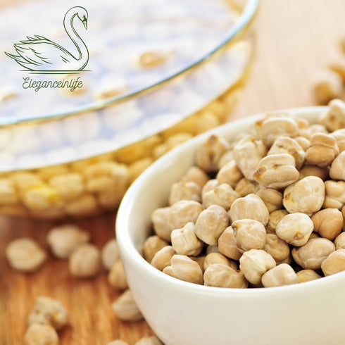 2lb (907g) Eleganceinlife Dried ChickPeas Made in USA, Kosher Garbanzo Beans