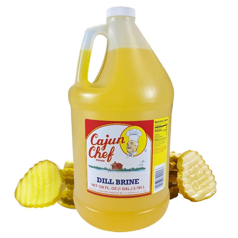 Cajun Chef Dill Brine - 1 Gallon - Perfect for Brining, Relieves Muscle Cramps,