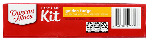 Duncan Hines Golden Fudge Cake Mix Easy Cake Kit, 8.4 OZ