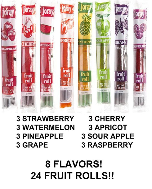 JORAY Pack (8 24-count, .75 package fruit Roll Variety flavors) ounce