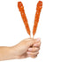 24 Orange Rock Candy Sugar Sticks - Orange Flavored - Individually Wrapped Candy