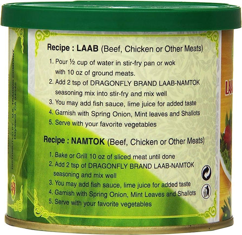Dragonfly Laab Namtok Seasoning Mix, 8 Ounce