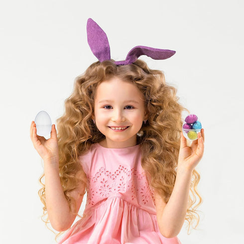 Chochkees 2.25" Inch (25-Pack) Fillable Transparent Easter Eggs with Hinge Bulk Clear Bright Plastic Easter Eggs