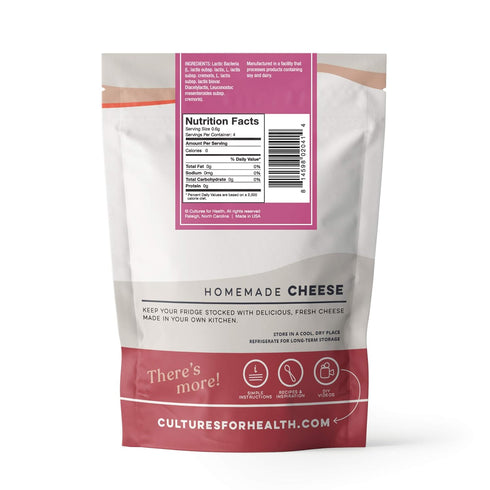 4 Direct-Set Packets 2 Cultures for Health Fresh Cheese Starter Culture | Mesophilic & Vegetable Rennet Tablets | DIY