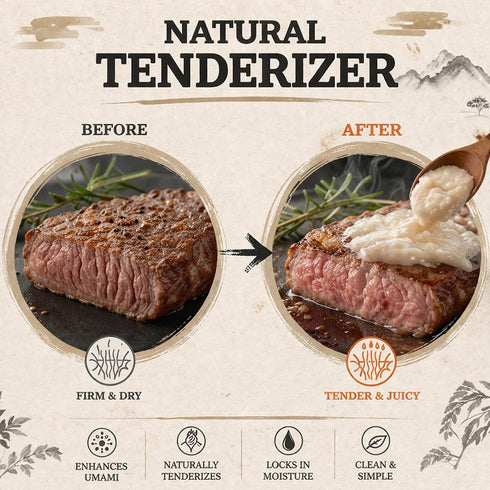 Store 100% 300g (10.58oz) Fermented Rice Koji Paste (Shio Koji) Japanese Rice, Natural Meat Tenderizer & Umami