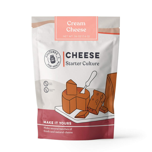 Cultures for Health Cream Cheese Starter Culture | 4 Non-GMO Direct-Set Packets