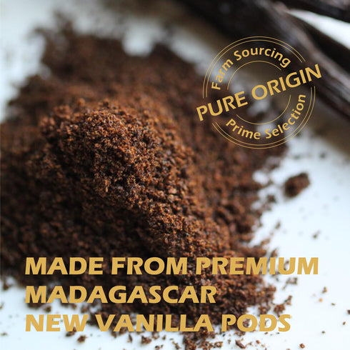 ORGFUN Vanilla Bean Powder 3.53 Oz, Pure Natural Ground Madagascar Vanilla Powder for Baking, Desserts, Coffee