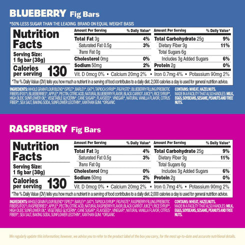 Pack, (Pack 30) Olyra Variety Fig Bars, Organic Snacks, Healthy Snacks for Adults and Kids, Low Sugar, Vegan, Office