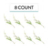 8 Count Global Sugar Art Lily of the Valley Sugar Cake Flowers Spray White, by Chef Alan Tetreault