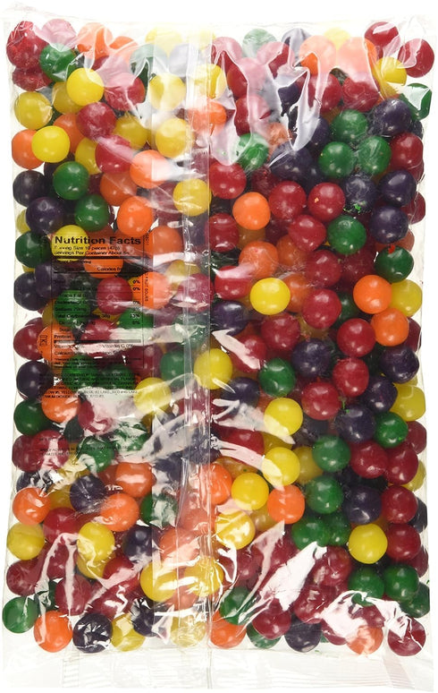 Pack, 5 lb Sweet Candy Company Assorted Fruit Flavored Sour Ball Mix - Bulk Chewy Candy, Sour Cherry, Lemon, Grape
