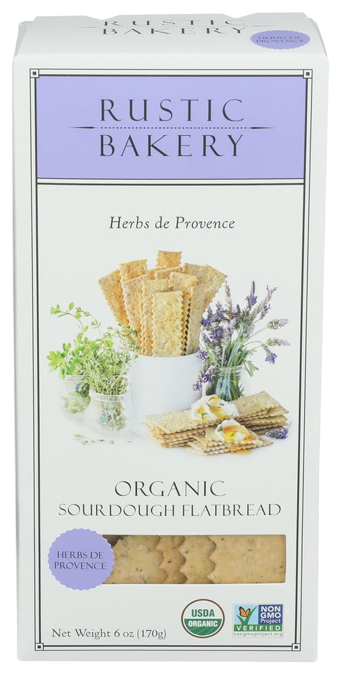 Rustic Bakery, Flatbread Herbs De Provence Organic, 6 Ounce