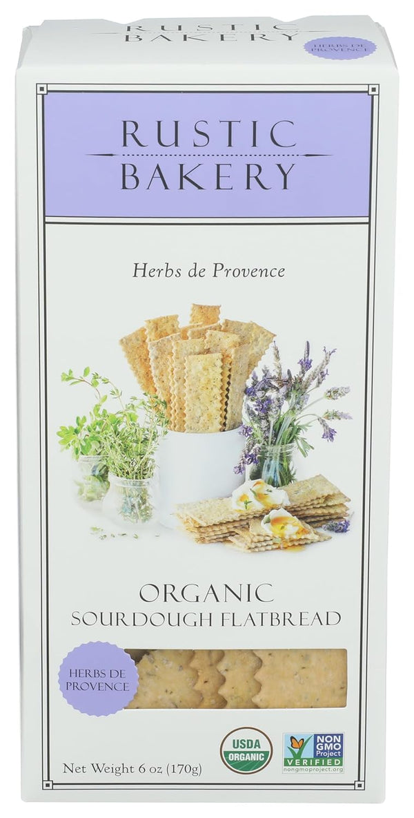 Rustic Bakery, Flatbread Herbs De Provence Organic, 6 Ounce