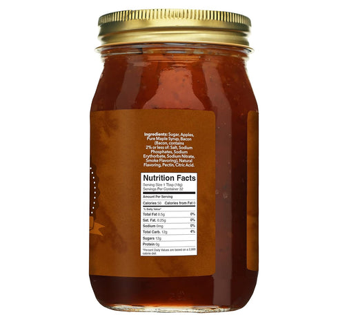 20 oz Green Jay Gourmet Maple Bacon Jam - Classic Spread for Burgers, Sandwiches, Toast, Charcuterie - Sweet, Savory