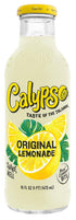 6 Pack, 16 Oz (Pack 12) Calypso Lemonade, Flavor Variety Made with Real Fruit, Fl Glass Bottles